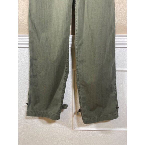 Rocawear Vintage Y2K Women's Belted Sleeveless Jumpsuit Army Green - Picture 9 of 14